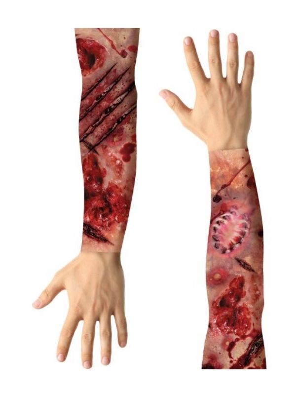 Accessorio Halloween Set Di 2 Maniche Con Cicatrici 