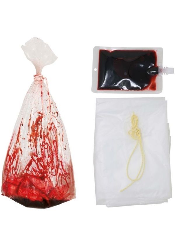 Accessorio Halloween Borsa Insanguinata Con Corda 