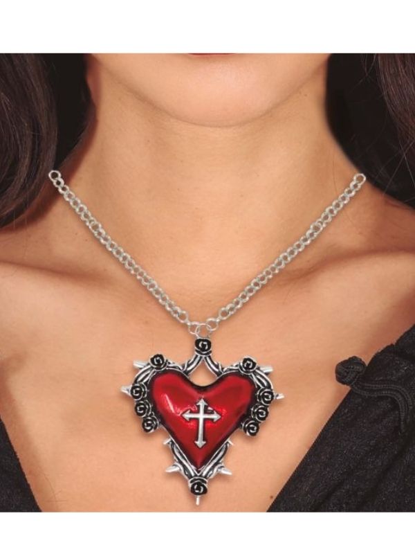 Accessorio Halloween Medaglione Con Cuore 5Cm
