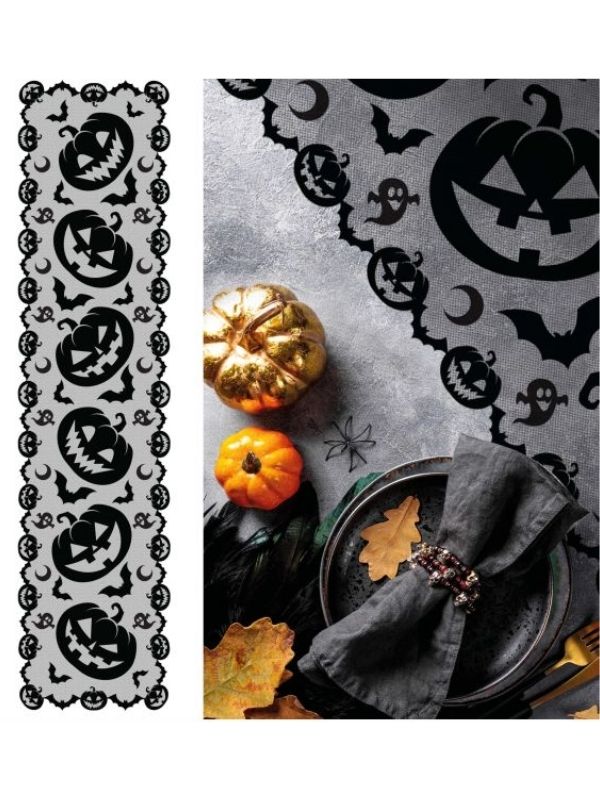 Party Halloween Chemin De Table Avec Citrouilles 45X200Cm