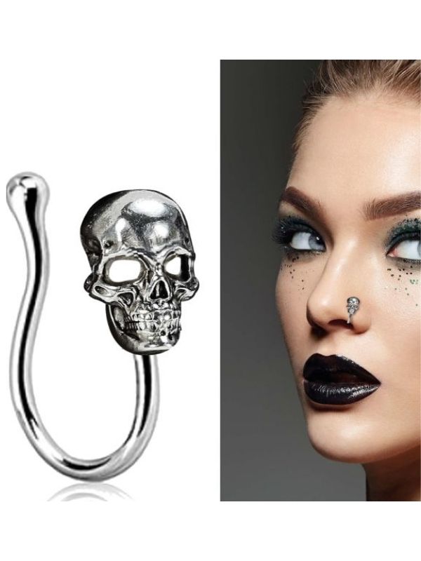 Accessorio Halloween Piercing Finto Per Il Naso 