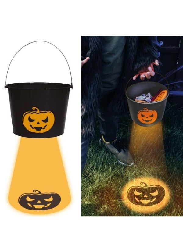 Accessorio Halloween Porta Caramelle Con Luce 15X20Cm