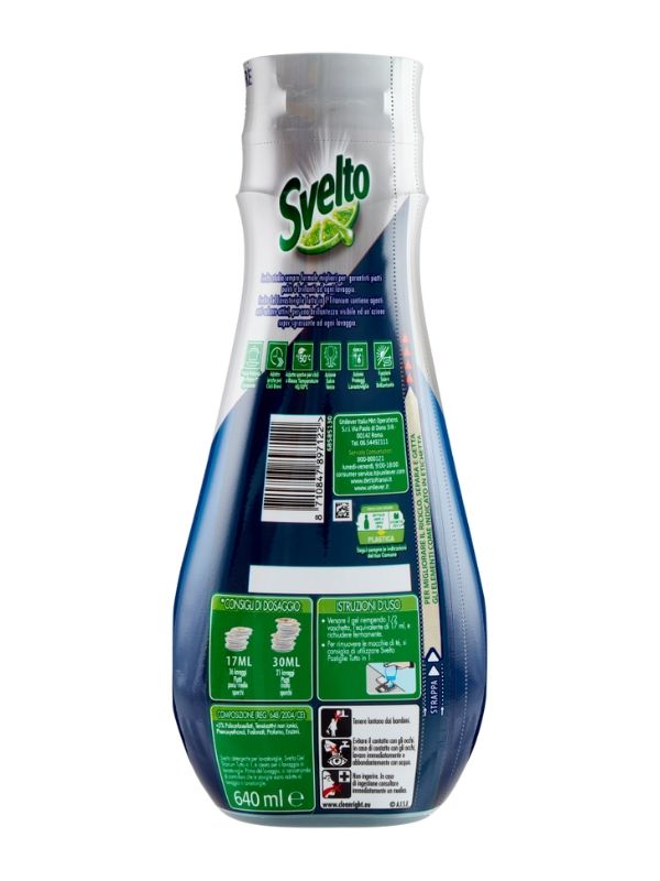 SVELTO Gel Lave-Vaisselle Tout En 1 Titanium 640Ml