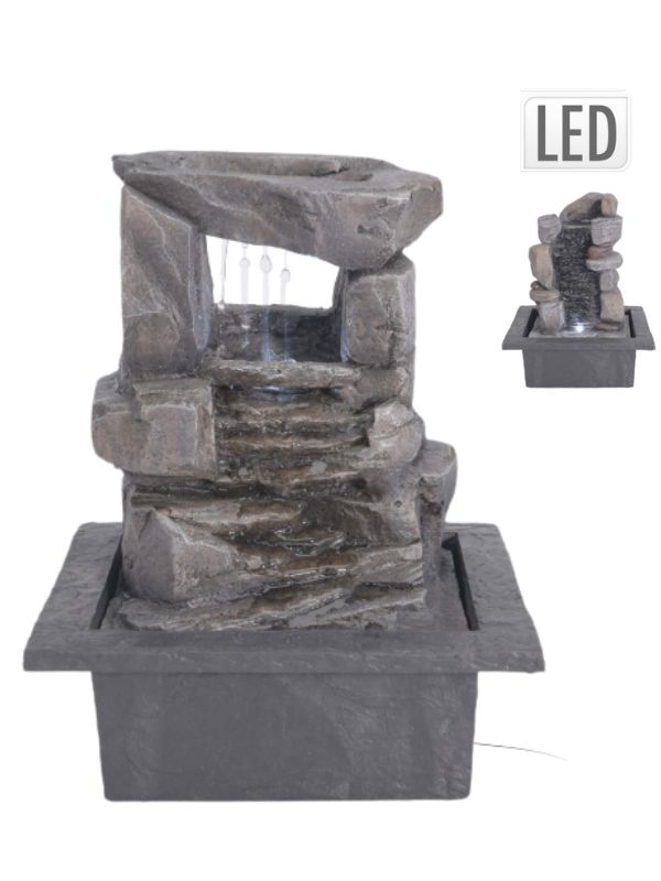 Fontana Pietre Led 22x28cm - Assortito
