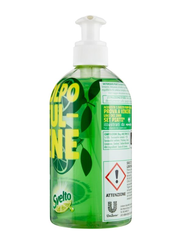 SVELTO Geschirrspülmittel Grüne Zitrone 450Ml