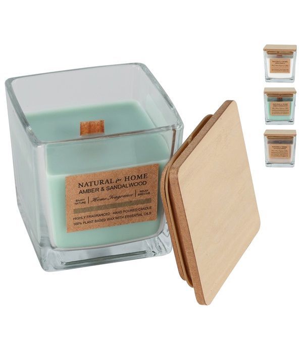 Déco Casa Vase En Verre Avec Bougie 8X8Cm - Assortis