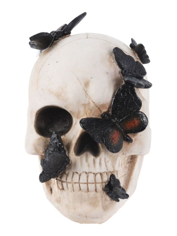 Déco Halloween Per La Casa Teschio In Resina 19Cm 