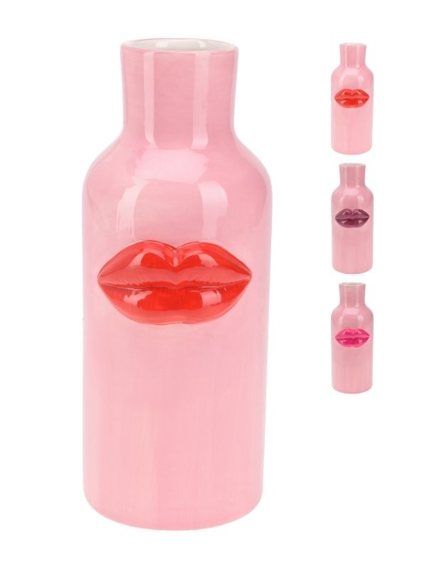 Dekorative Vase Kiss Aus Farbiger Keramik 25Cm - Sortiert