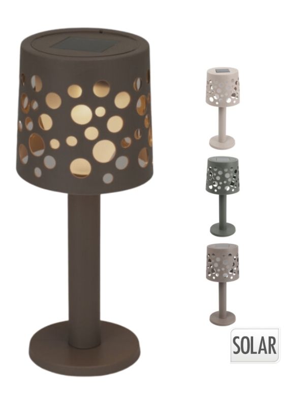 Lampada Solare Da Tavolo Da Esterno Con Led In Plastica 9x21cm - Assortito