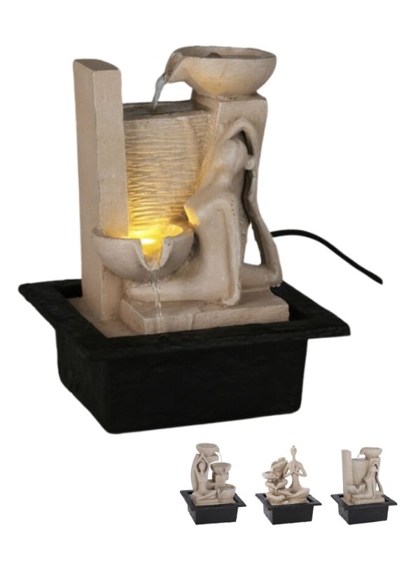 Fontana Resina Led Yoga 28cm - Assortito