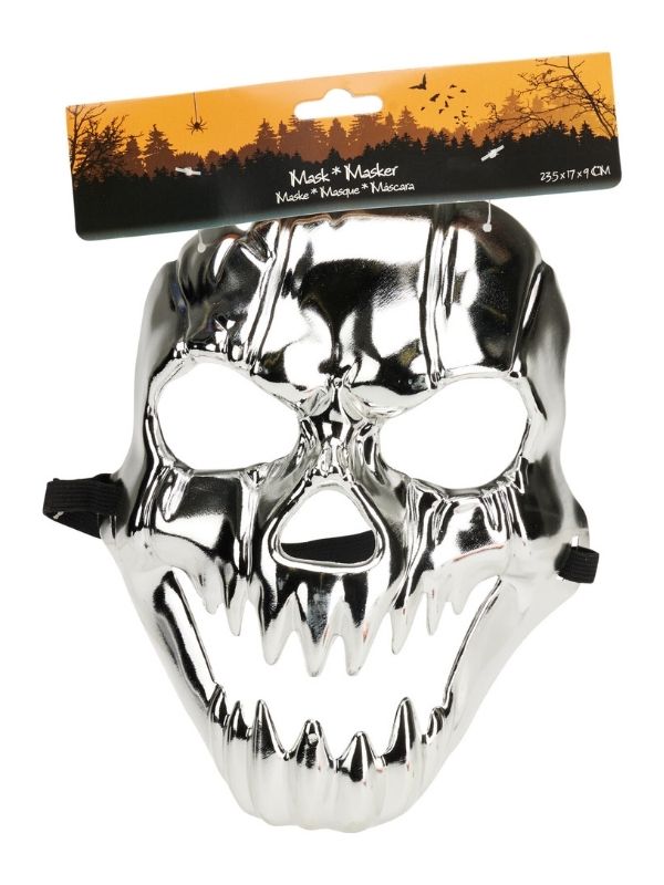 Accessorio Halloween Maschera Teschio 23X17Cm 