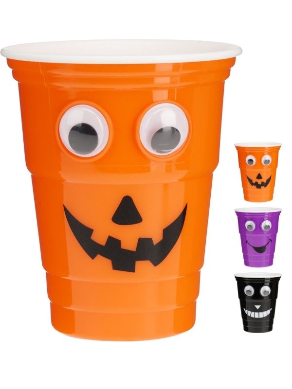 Déco Halloween Per La Casa Bicchiere Con Occhi - Assortito