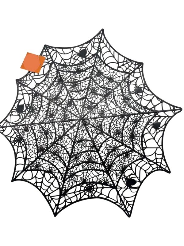 Déco Halloween Per La Casa Tovaglietta A Forma Di Ragnatela 50Cm 