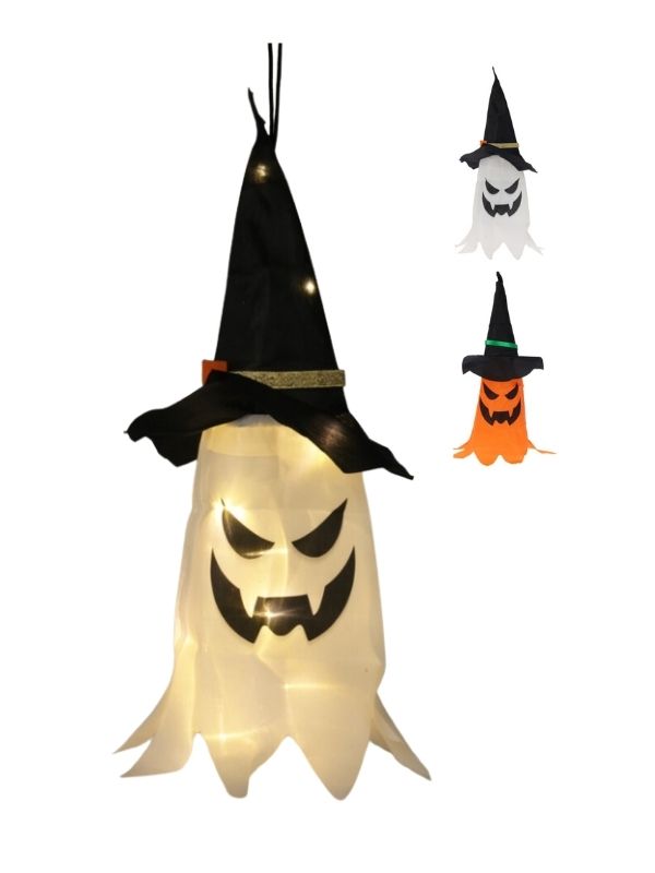 Déco Halloween Per La Casa Fantasma Da Appendere Con Luci Led 45X19Cm 