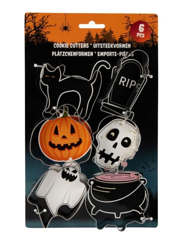 Accessorio Halloween 6 Formine Per Biscotti 