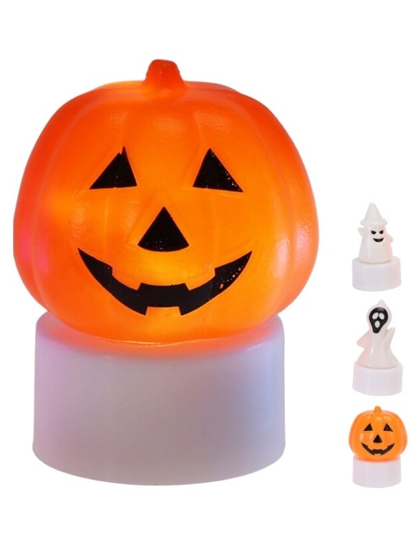 Déco Halloween Per La Casa Tealight Con Luce Led 6Cm - Assortito