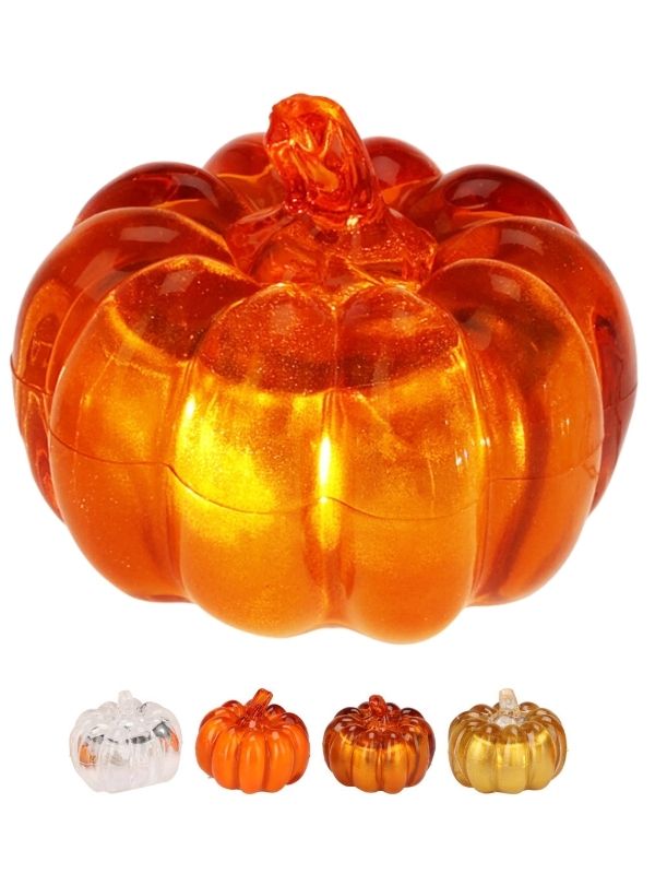 Déco Halloween Per La Casa Zucca Con Luce Led 8Cm - Assortito