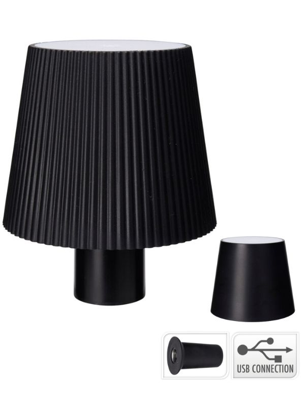 Lampe De Bouteille Tactile Noir 10.5X8.8Cm - Assorti