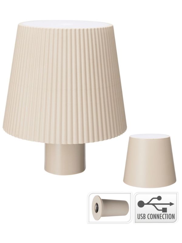 Lampe De Bouteille Tactile Crème 10.5X8.8Cm - Assorti