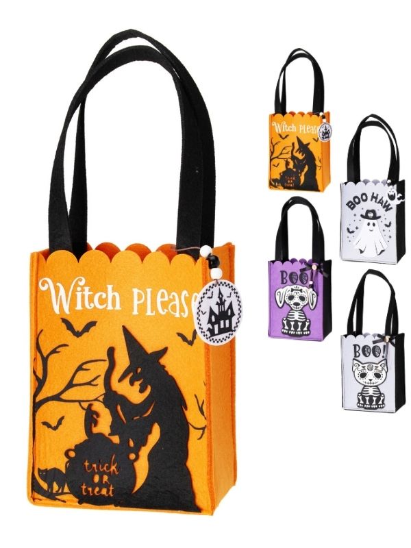 Halloween-Accessoire Filztasche 22Cm - Sortiert
