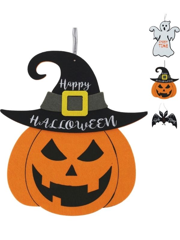 Déco Halloween Per La Casa Da Appendere In Feltro 30Cm - Assortito