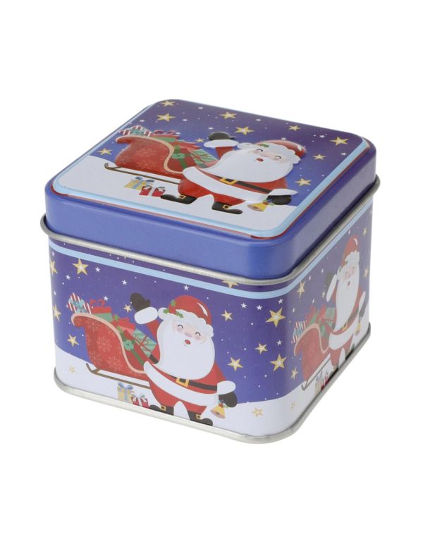 Box In Latta Natalizio 7X7X6Cm