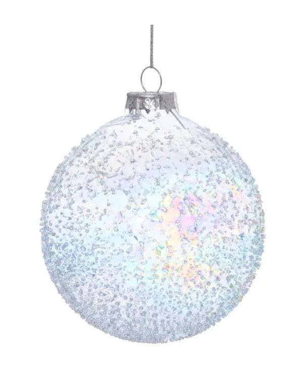 Pallina Di Natale In Vetro Irise Bubble 10Cm