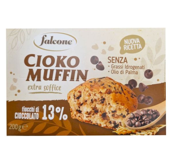 FALCONE Muffin Con Gocce Di Cioccolato 200G