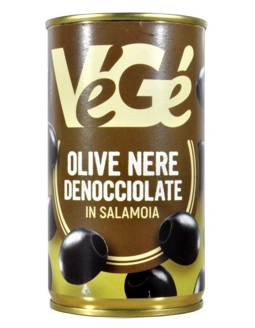 VEGE Olive Nere Denocciolate In Salamoia 345G