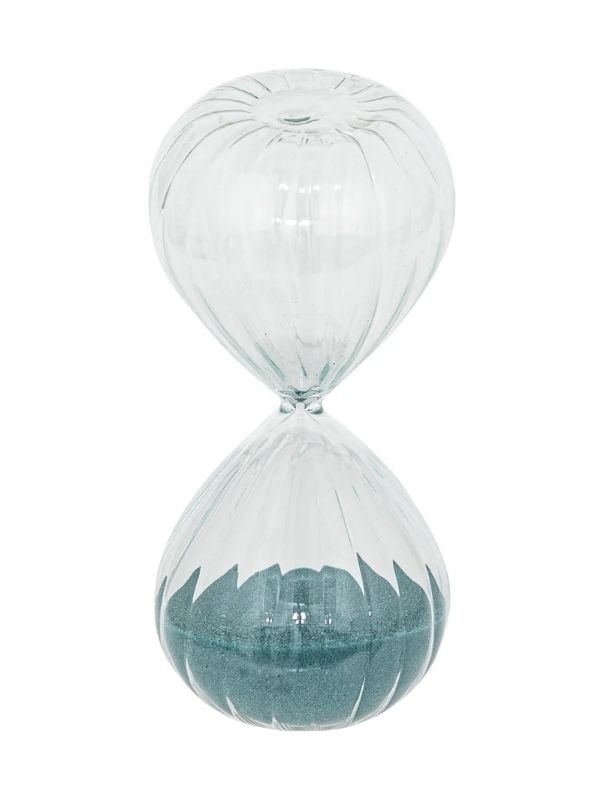 Deko-Sanduhren Aus Glas Mit Holzfuß Sabi 15Cm