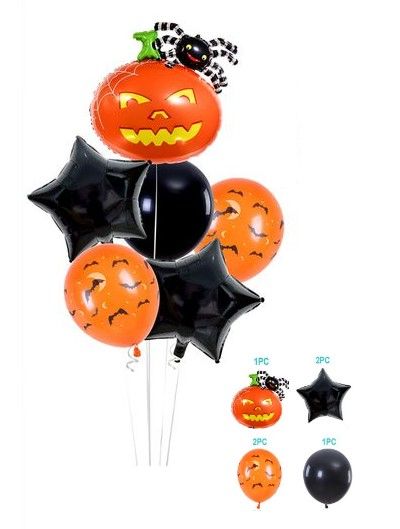 Party Halloween Composizione Di Palloncini Zucca