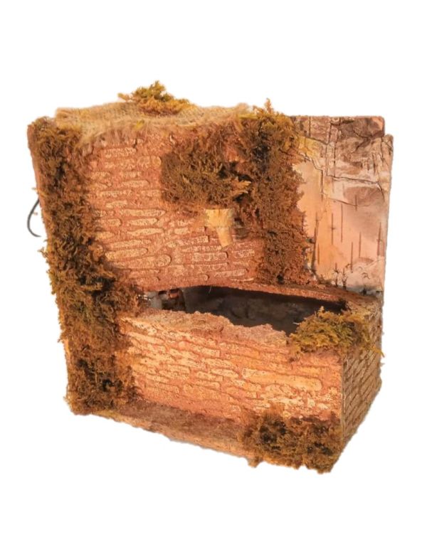 Fontana Elettrica Muro 15X10X15 cm Accessorio Presepe