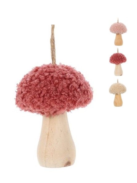 Pendentif Automne Avec Champignon Teddy 9Cm