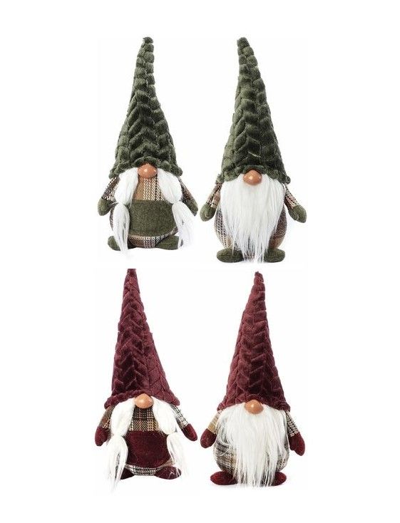 Gnomo Di Natale 20X12X38Cm - Decorazione Natalizia