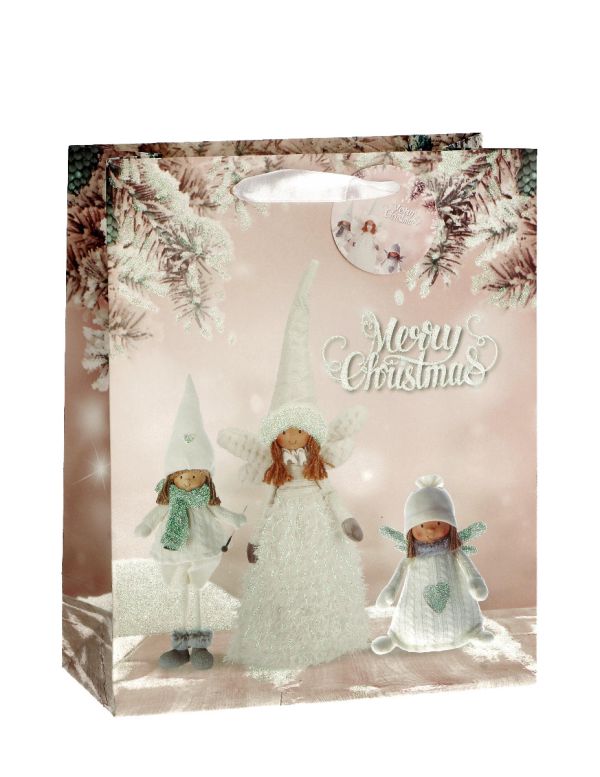 Weihnachtliche Papiertüte 26X12X32Cm