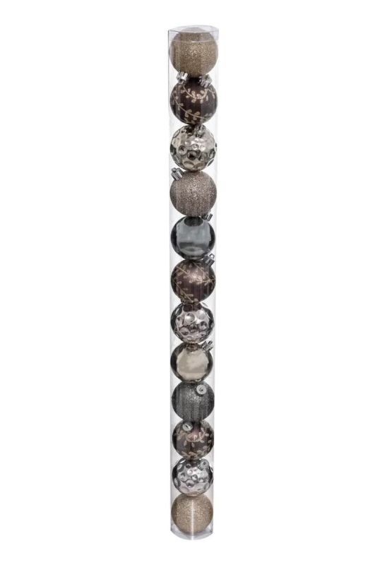 12 Palline Di Natale 60Mm - Decorazione Natalizia