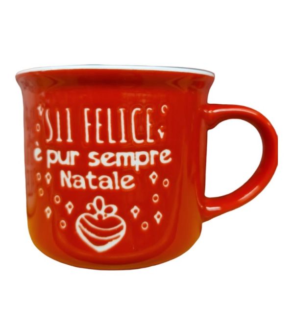 Tazzina Da Caffè Natalizia In Ceramica 7.5Cm