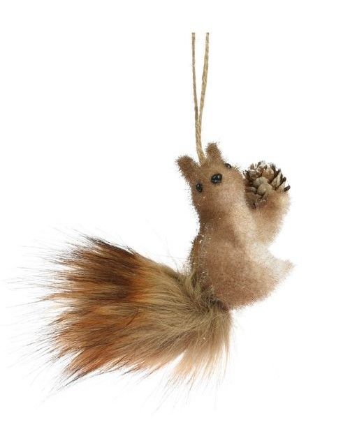 Scoiattolo Da Appendere 11Cm - Decorazione Natalizia