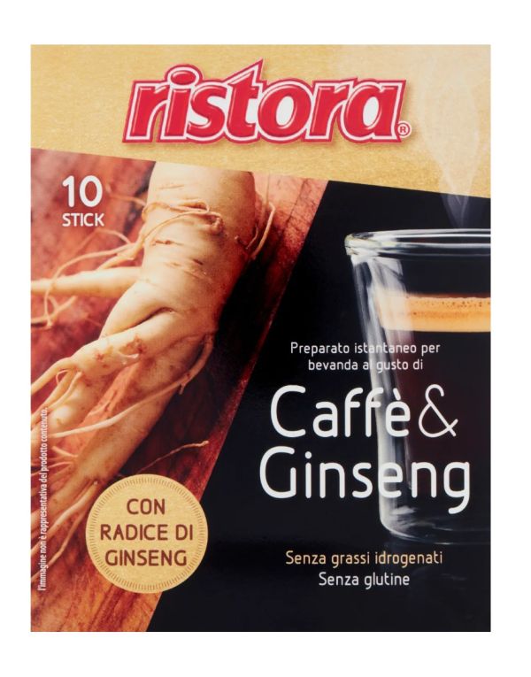 RISTORA Preparato Istantaneo Per Caffè Ginseng - 10 Buste