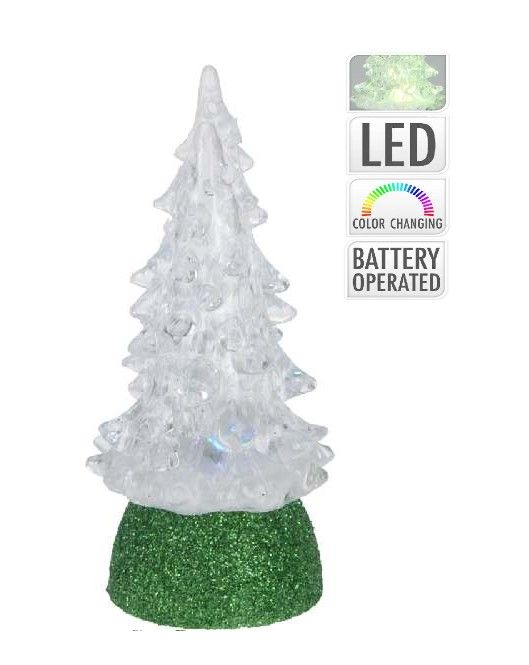 Arbre de Noël 10cm avec LED