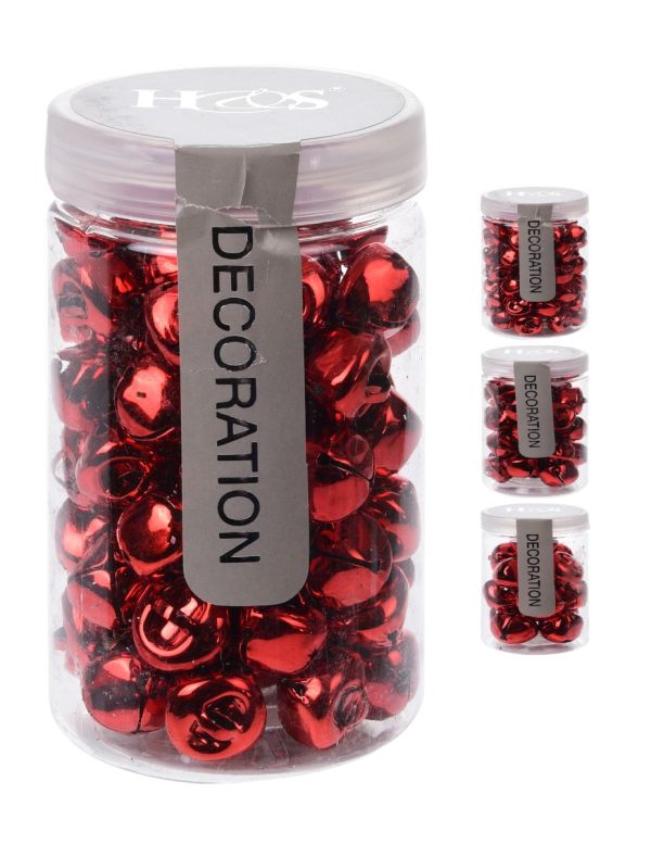 Campanellini Decorativi Natalizi Color Rosso 