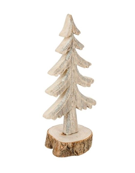 Alberello In Legno 26Cm - Decorazione Natalizia
