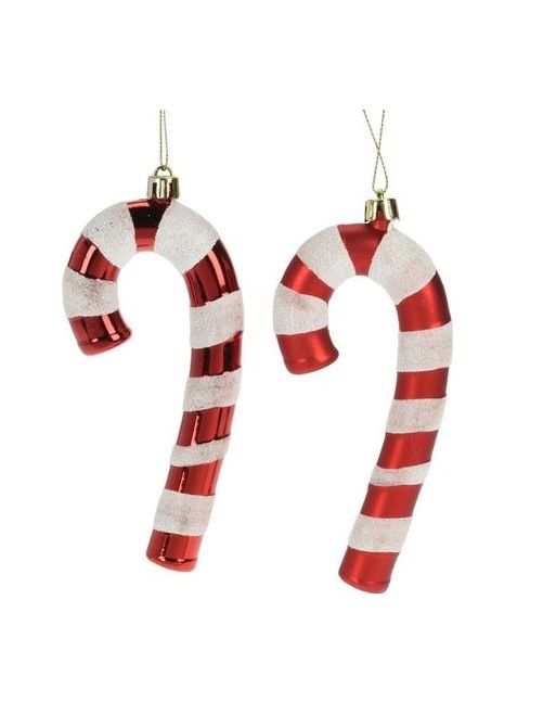 Bastoncini Di Natale Da Appendere 13Cm - Decorazione Natalizia