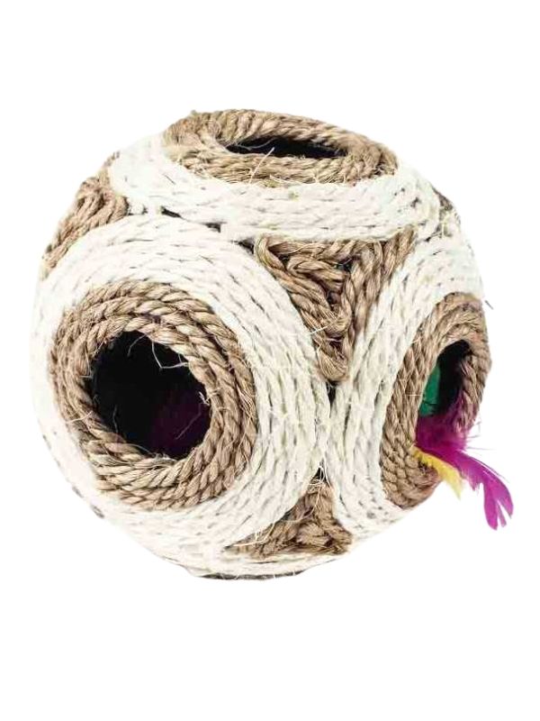 Jouet Pour Chat Balle En Corde Avec Jeu 12Cm