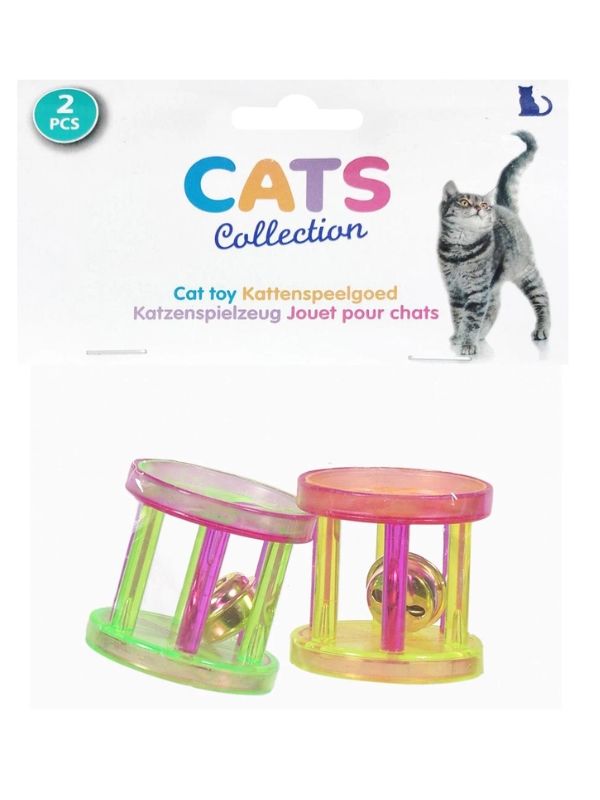 Jouet Pour Chat 2 Pièces Avec Clochettes 4Cm