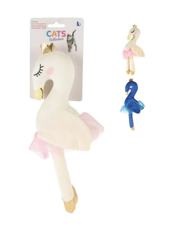 Jouet Pour Chat Cygne En Peluche 34Cm - Assortis