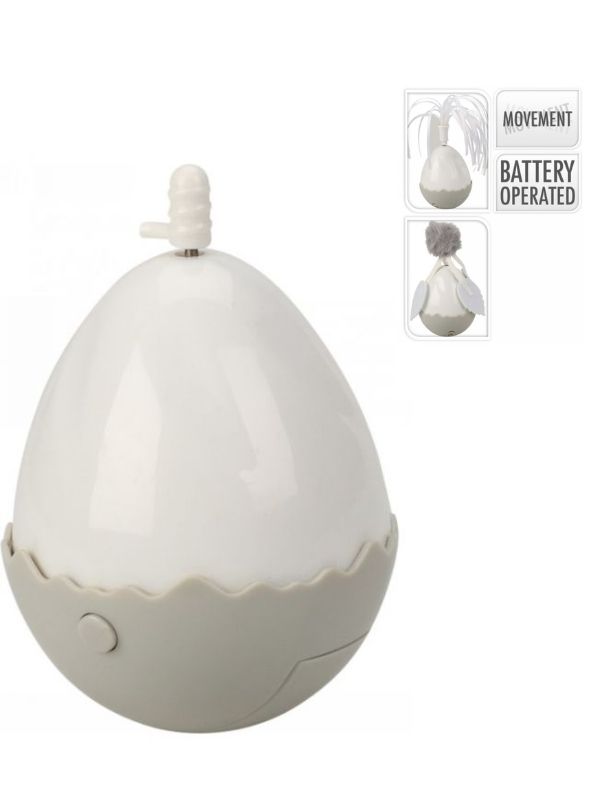 Jouet Pour Chat Œuf Avec Mouvement 12X6Cm - Assortis