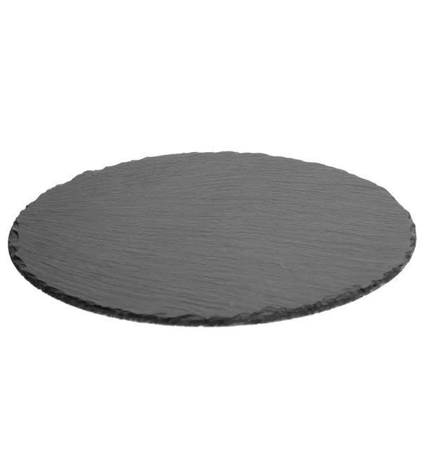 Plateau Apéritif Rond En Ardoise 22Cm