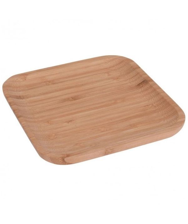 Plateau Apéritif En Bambou 17X17Cm