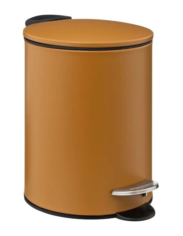 Poubelle À Pédale Colorama En Métal À Fermeture Douce Brun Malt 3L